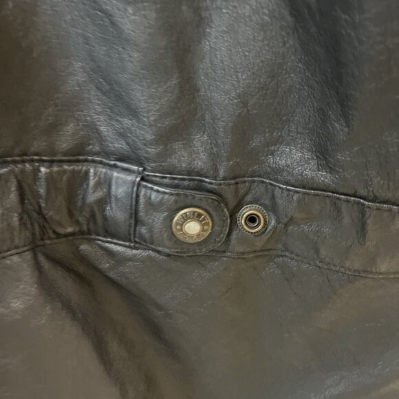 Authentic Winlit Vintage Small Black Leather Jacket/Coat Leather - Picture 12 of 16